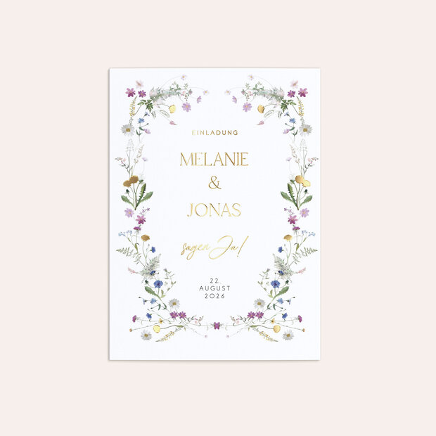 Hochzeitseinladung - Blumige Vielfalt