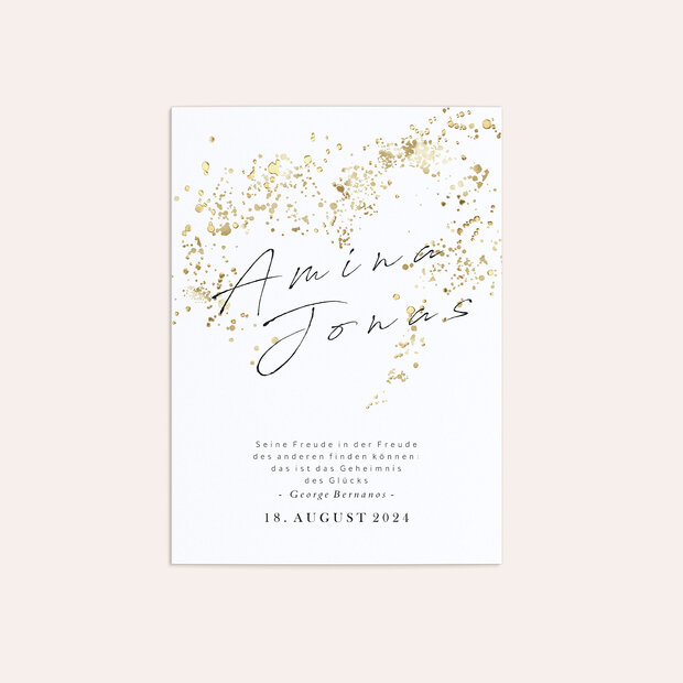 Hochzeitseinladung - Freudensprenkel