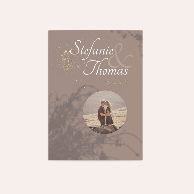 Hochzeitseinladung - Traum in Mocha