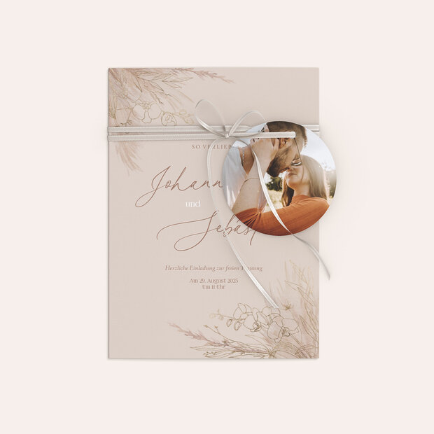 Hochzeitseinladung - Toffee Boho