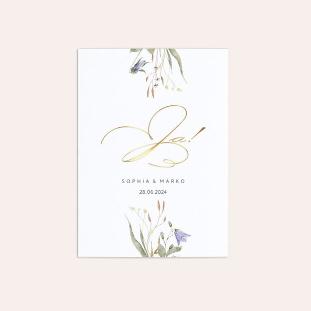 Hochzeitseinladung - Wildblumenwiese