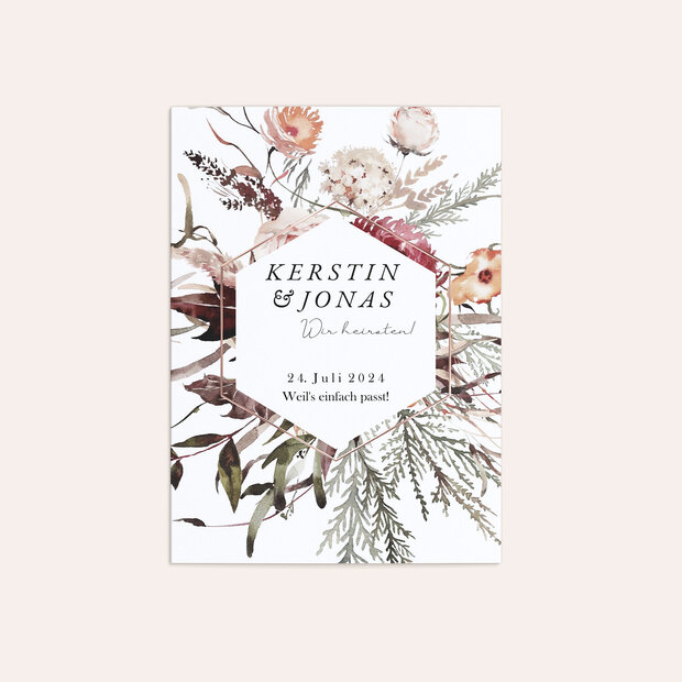 Hochzeitseinladung - Naturfeuerwerk