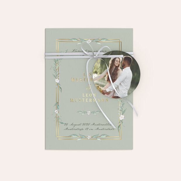 Hochzeitseinladung - Rosenzweige