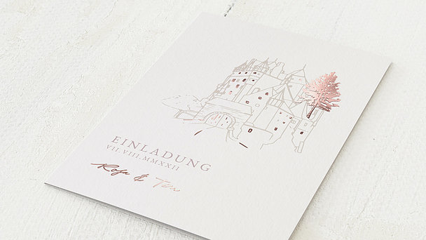 Hochzeitseinladung Rankenmeer Detail 