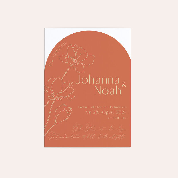 Hochzeitseinladung - Kleiner Blütentraum