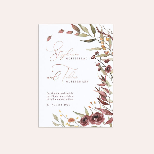 Hochzeitseinladung - Herbstlicher Traum