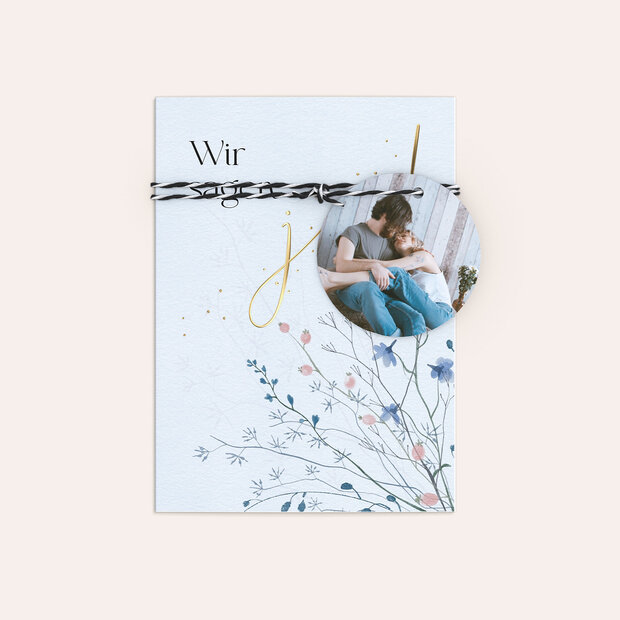 Hochzeitseinladung - Zarte Winterflora