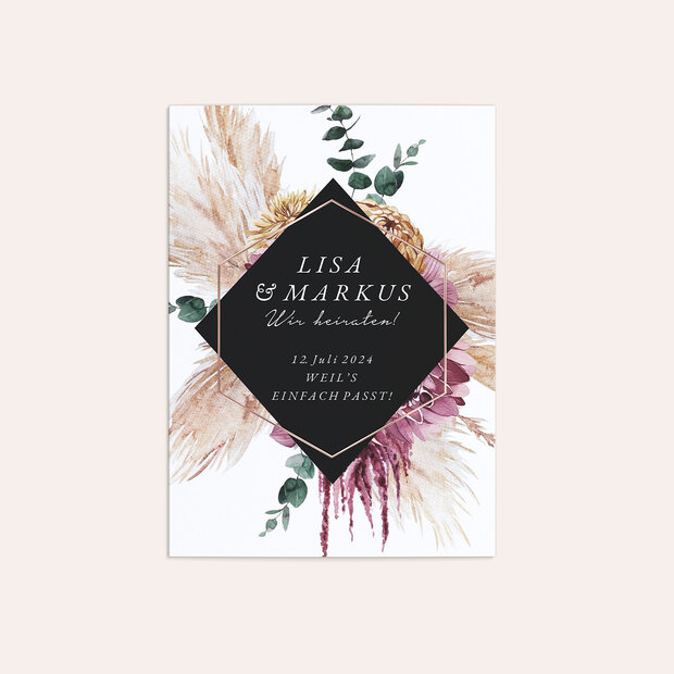 Hochzeitseinladung - Fest der Blüten