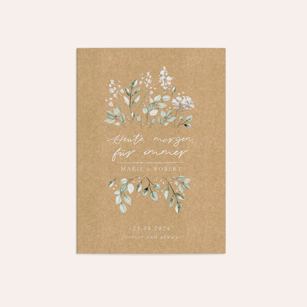 Hochzeitseinladung - Blüten & Knospen