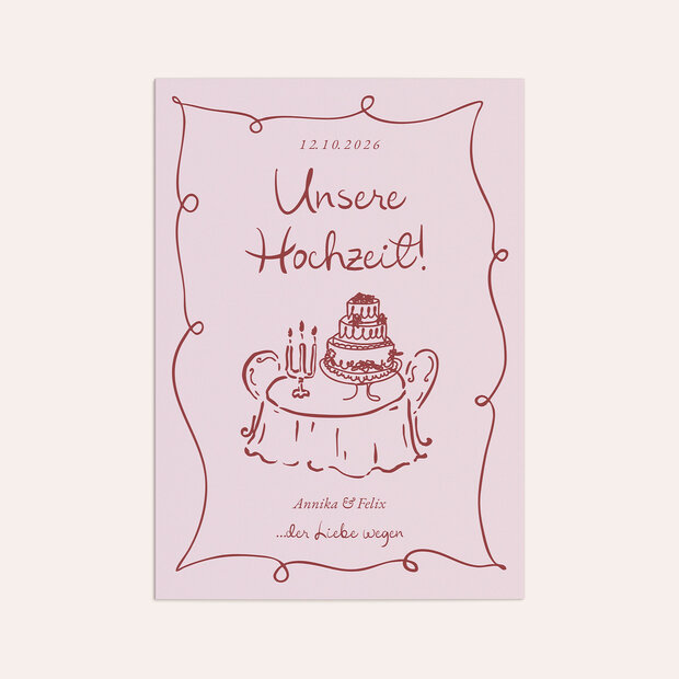 Hochzeitseinladung - Cherry Kiss