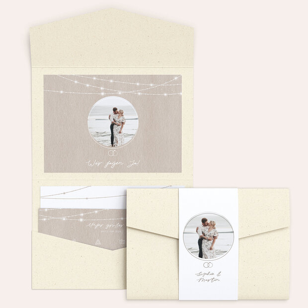 Hochzeitseinladung - Fairy lights