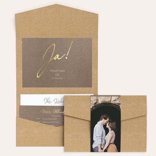 Hochzeitseinladung - Rustikaler Traum