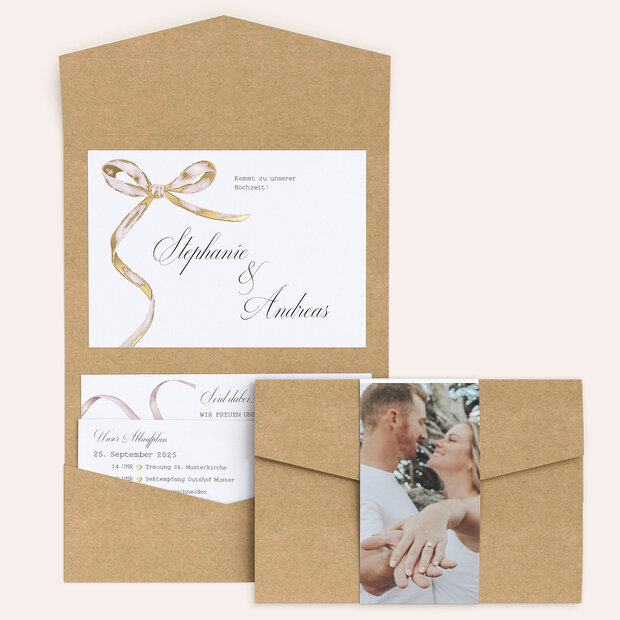 Hochzeitseinladung - Im Liebesglück