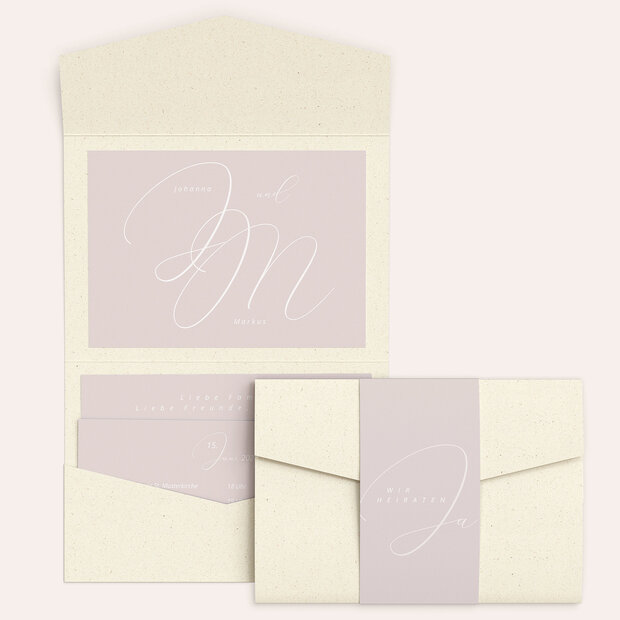 Hochzeitseinladung - Spuren am Himmel