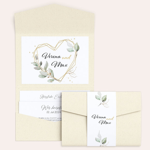 Hochzeitseinladung - Traum der Liebe