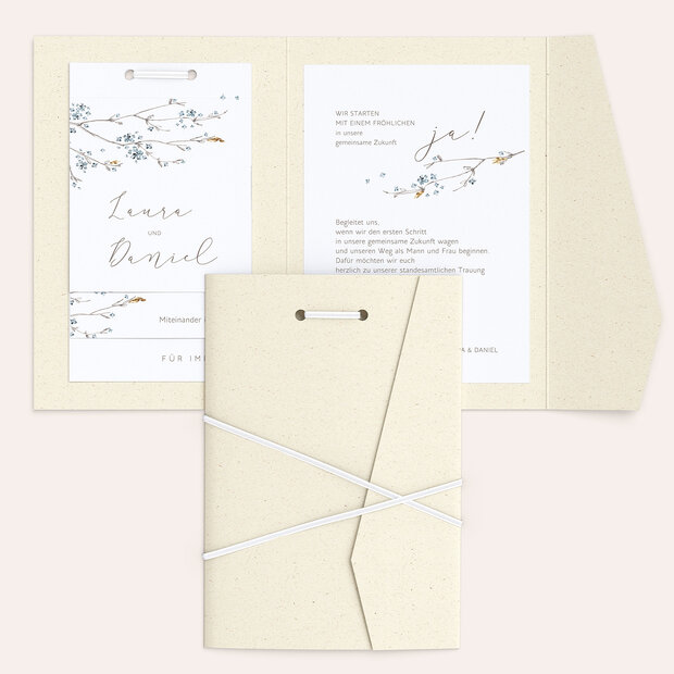 Hochzeitseinladung - Zeit der Blüte