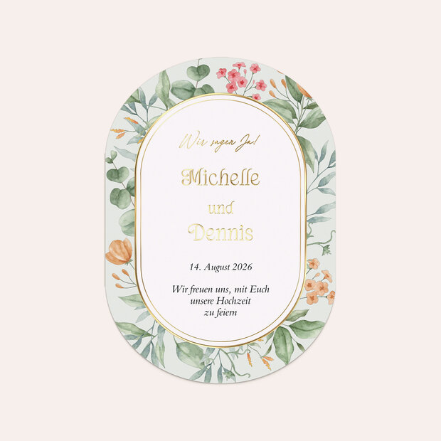 Hochzeitseinladung - Sommergold