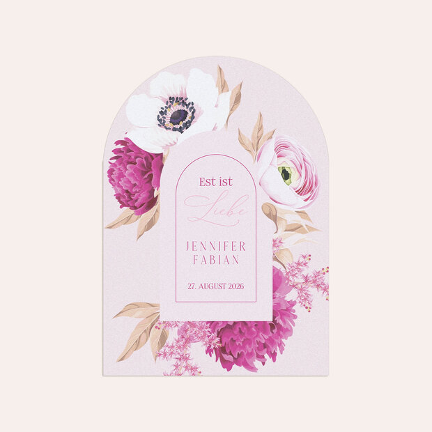 Hochzeitseinladung - Blumenflair
