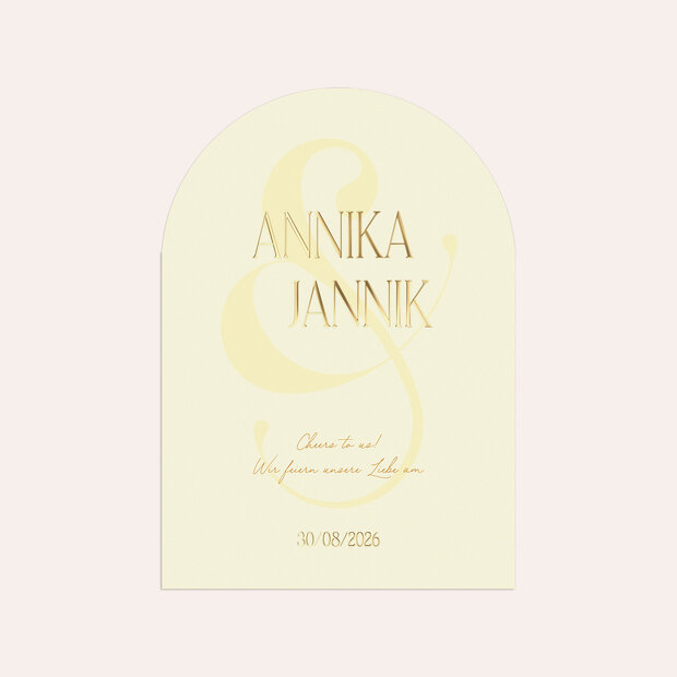 Hochzeitseinladung - Lemon & Lace