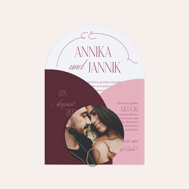 Hochzeitseinladung - Rubinmoment