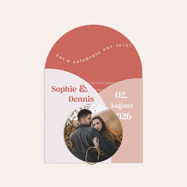 Hochzeitseinladung - Sunset Shapes