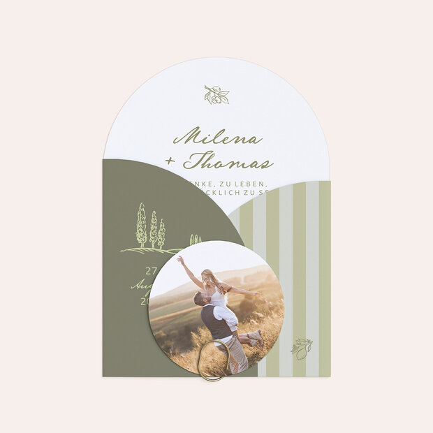 Hochzeitseinladung - Toskana Vibes