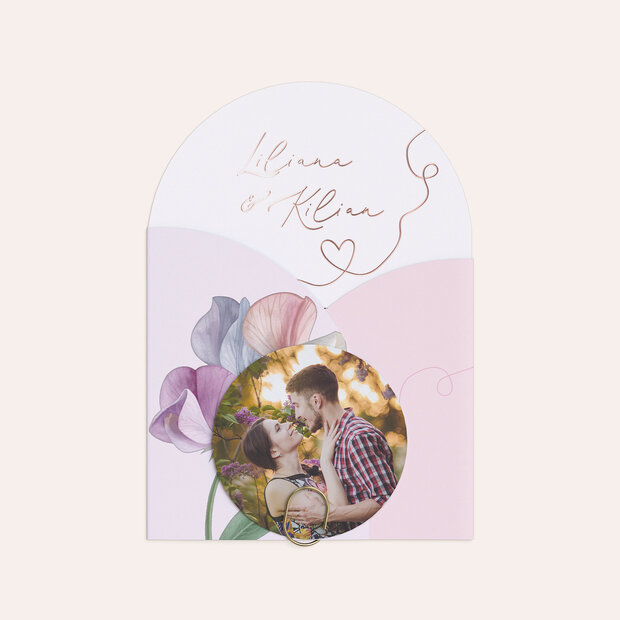 Hochzeitseinladung - Farben der Liebe