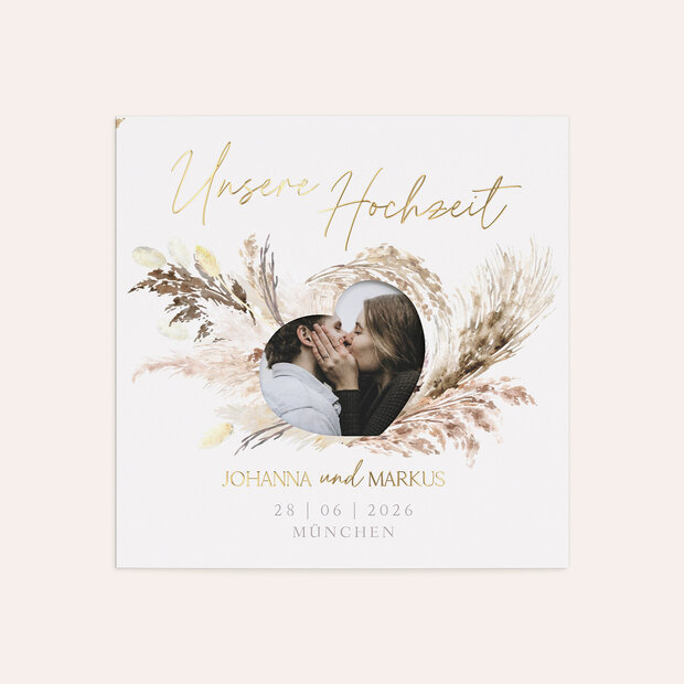 Hochzeitseinladung - Federleichte Traumhochzeit