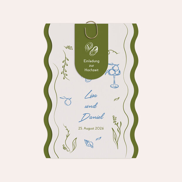 Hochzeitseinladung - Mediterranes Ambiente