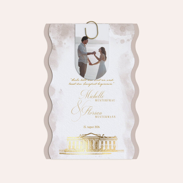 Hochzeitseinladung - Hauch von Ewigkeit