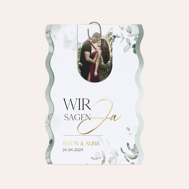 Hochzeitseinladung - Anmutige Eleganz