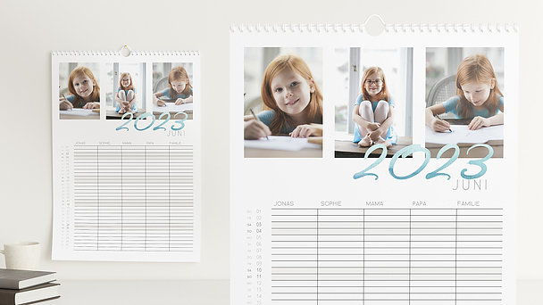 Fotokalender - Schwungvolles Jahr Familienkalender