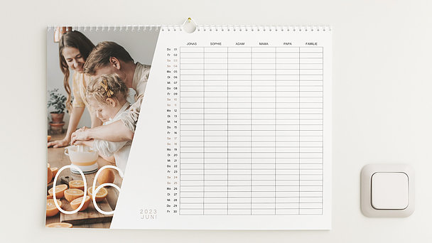 Fotokalender - Quer durchs Jahr Familienkalender