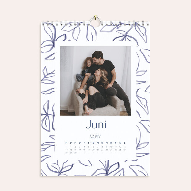 Fotokalender - Hand drawn Leaf Pattern