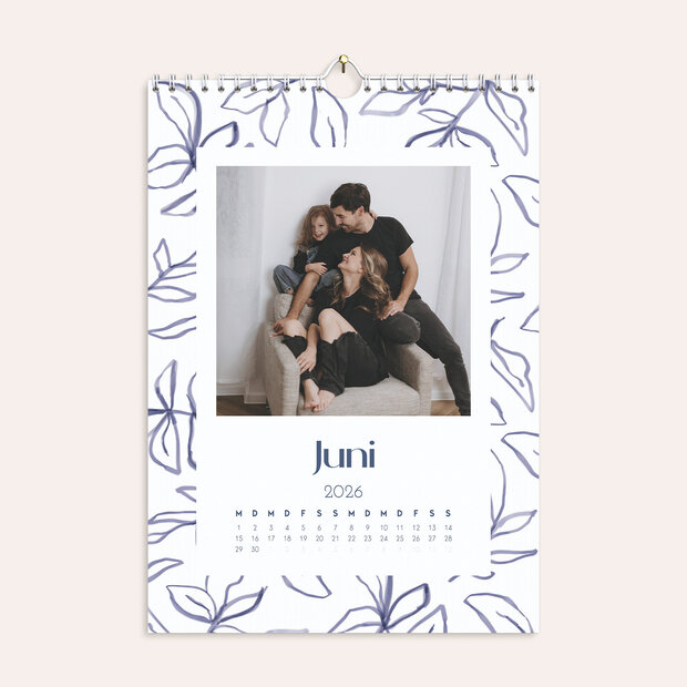 Fotokalender - Hand drawn Leaf Pattern