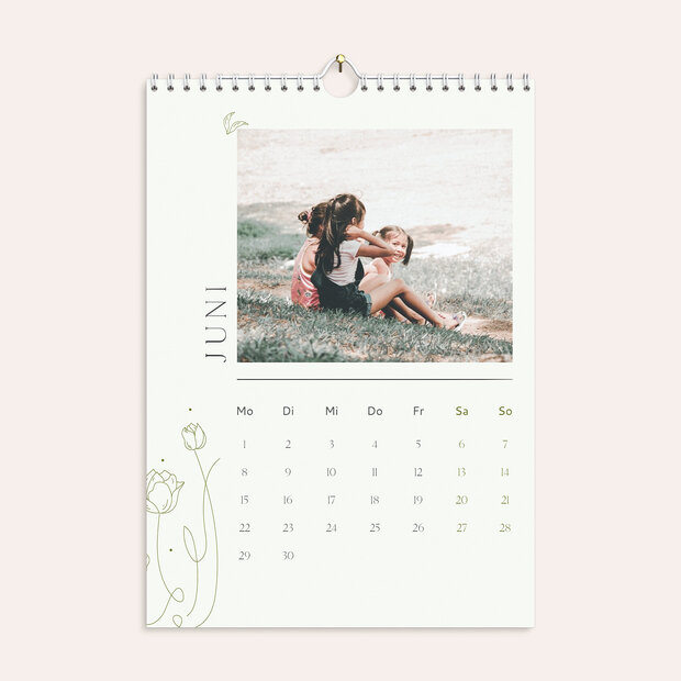 Fotokalender - Zart gezeichnete Jahresreise