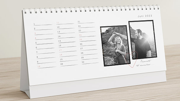 Fotokalender - Days to remember Tischkalender