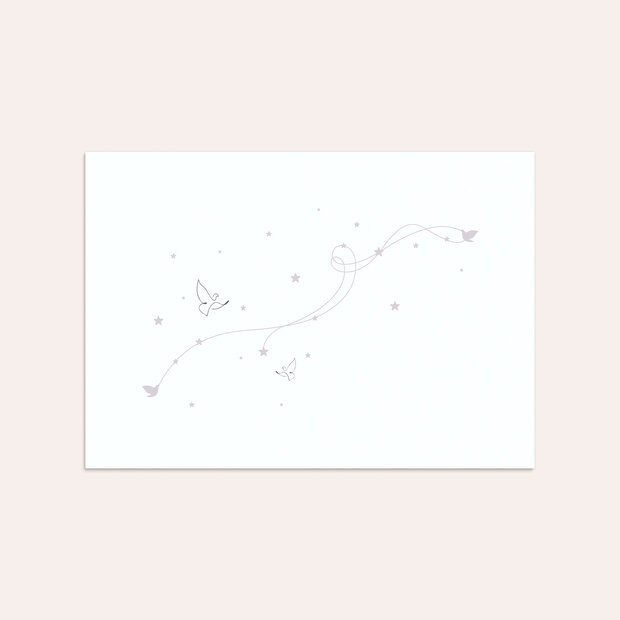 Umschlag mit Design Kommunion - Herz & Sterne