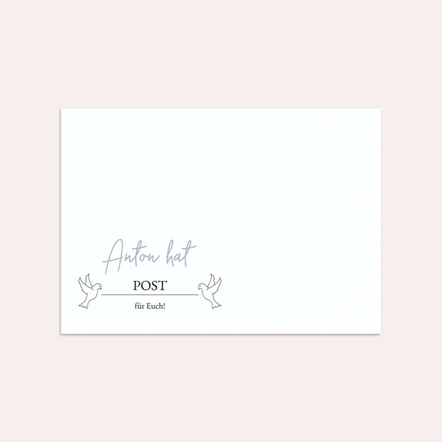 Umschlag mit Design Kommunion - Eukalyptus