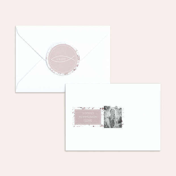 Umschlag mit Design Kommunion - Kommunions-Impression