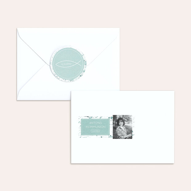 Umschlag mit Design Kommunion - Kommunions-Impression