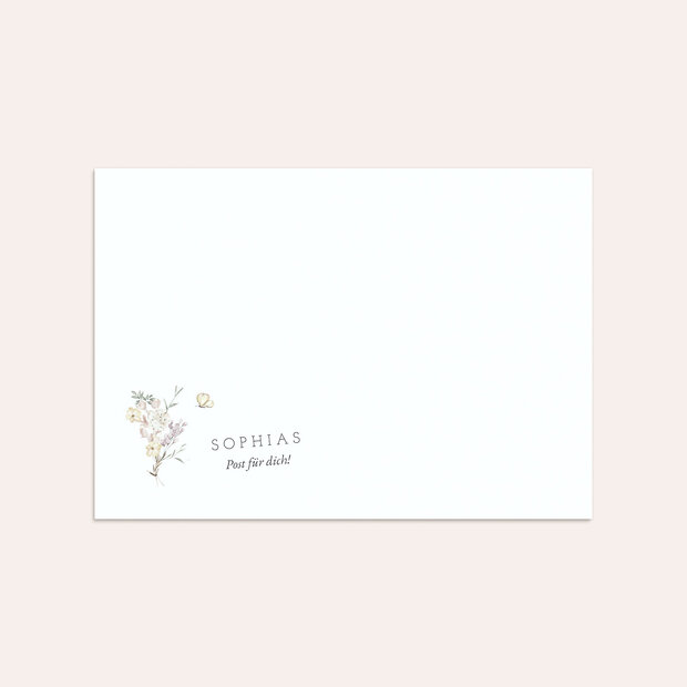 Umschlag mit Design Kommunion - Zarter Blütenduft