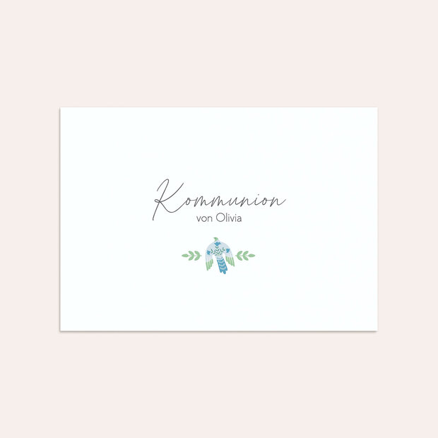 Umschlag mit Design Kommunion - Glaube trägt