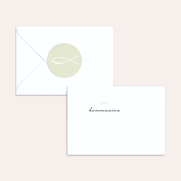 Umschlag mit Design Kommunion - Liebevolle Kommunion