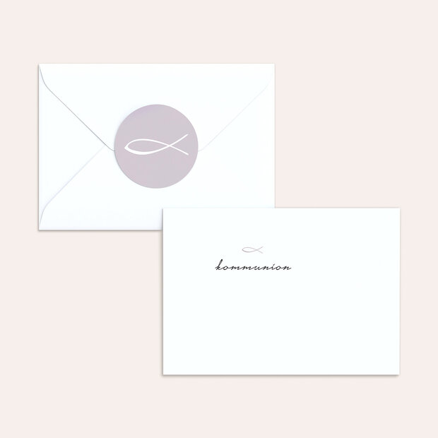 Umschlag mit Design Kommunion - Liebevolle Kommunion