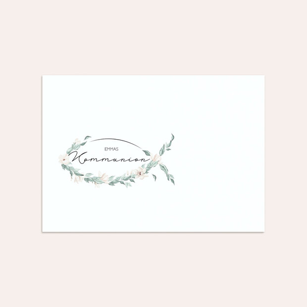 Umschlag mit Design Kommunion - Zarte Blütenblätter