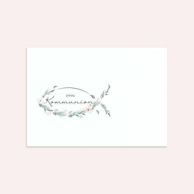 Umschlag mit Design Kommunion - Zarte Blütenblätter