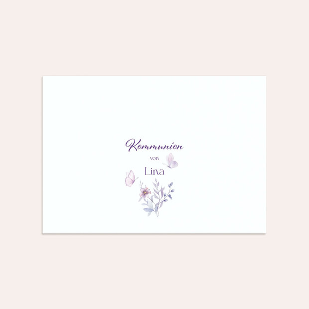 Umschlag mit Design Kommunion - Flügelleicht