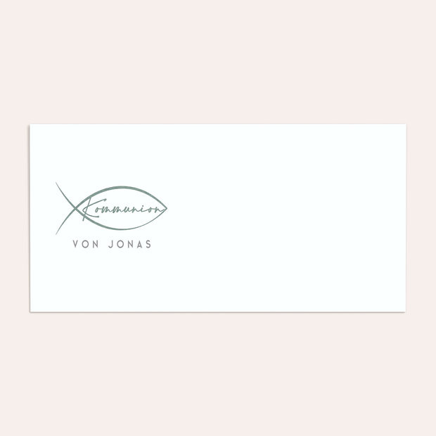 Umschlag mit Design Kommunion - Mein besonderer Tag