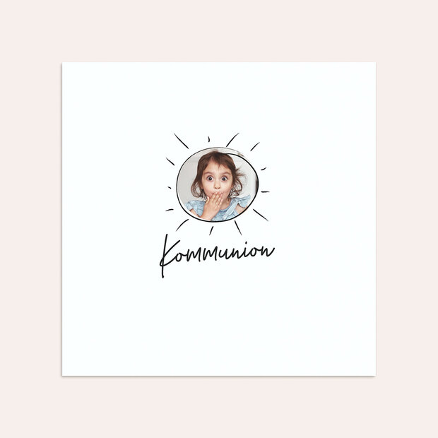 Umschlag mit Design Kommunion - Berg und Tal